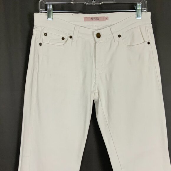 RED Valentino White Straight Leg Mid-Rise Jeans Sz 28 - Picture 6 of 16